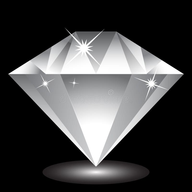 3D image of a perfect diamond. 3D image of a perfect diamond.