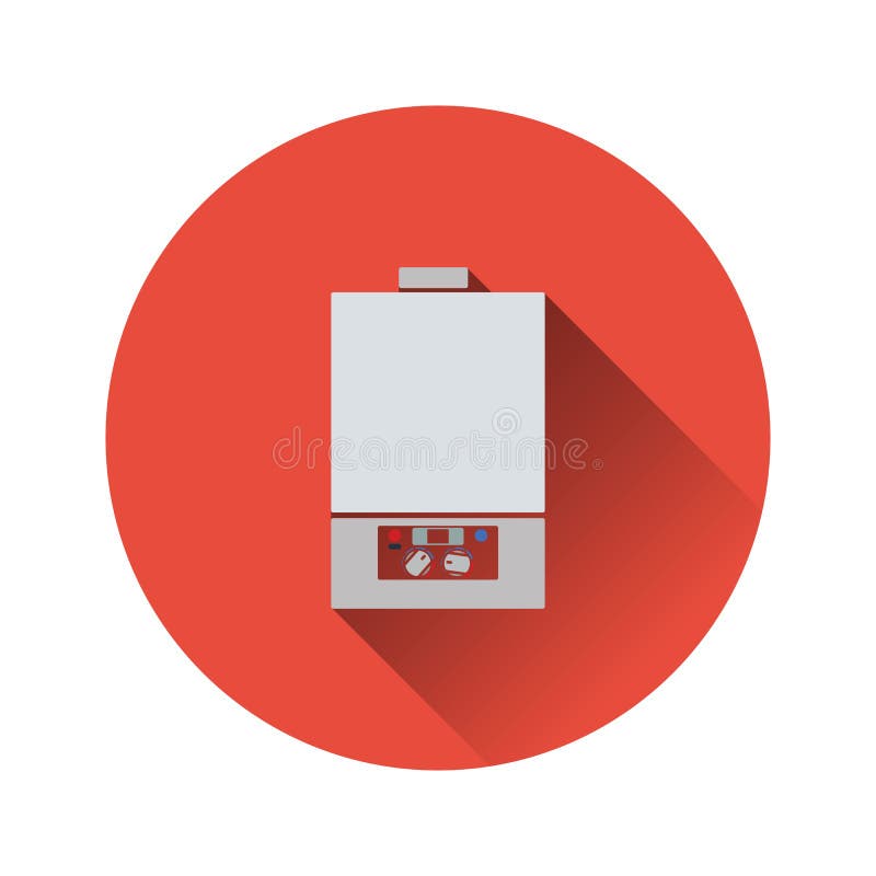 Het pictogram van de gasboiler stock illustratie Het pictogram van de gasboiler stock illustratie