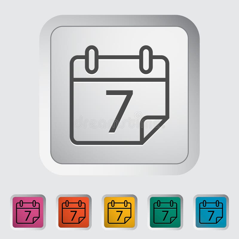 Het pictogram van de kalenderslag vector illustratie Het pictogram van de kalenderslag vector illustratie