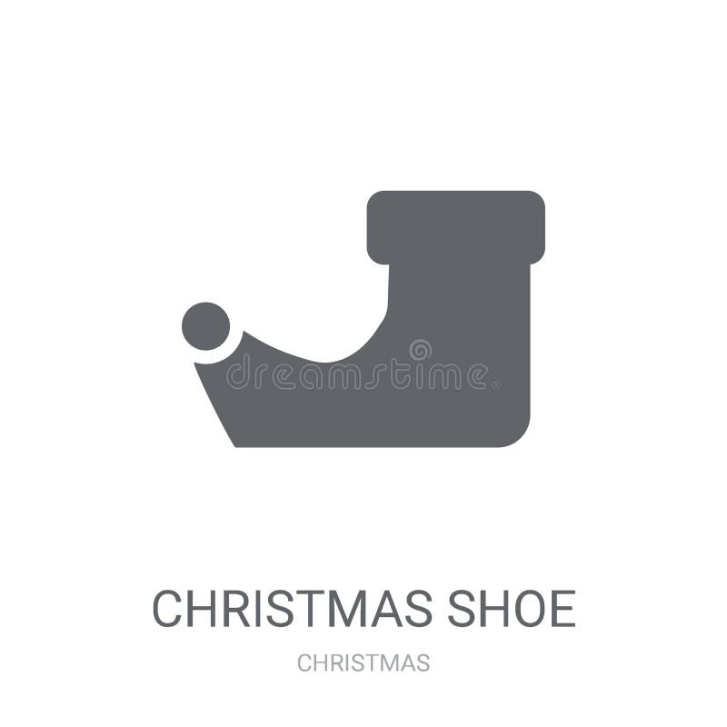 het pictogram van de Kerstmisschoen royalty-vrije illustratie het pictogram van de Kerstmisschoen royalty-vrije illustratie