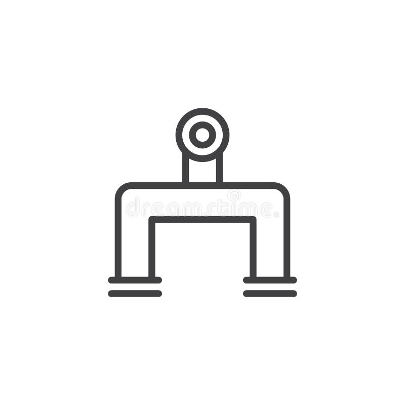 Het pictogram van de pijpleidingslijn royalty-vrije illustratie Het pictogram van de pijpleidingslijn royalty-vrije illustratie