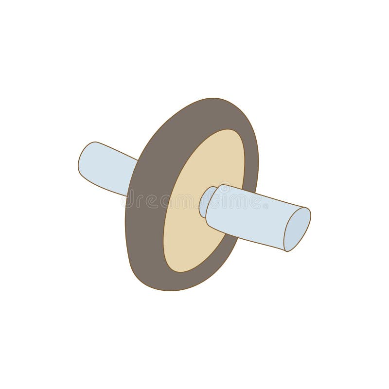 Het pictogram van de rolpers, beeldverhaalstijl royalty-vrije illustratie Het pictogram van de rolpers, beeldverhaalstijl royalty-vrije illustratie