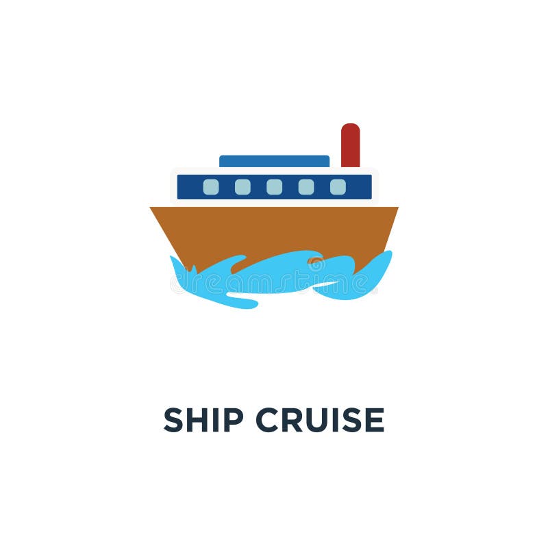 Het pictogram van de schipcruise het symboolontwerp van het reisconcept, leveringsconcept royalty-vrije illustratie Het pictogram van de schipcruise het symboolontwerp van het reisconcept, leveringsconcept royalty-vrije illustratie
