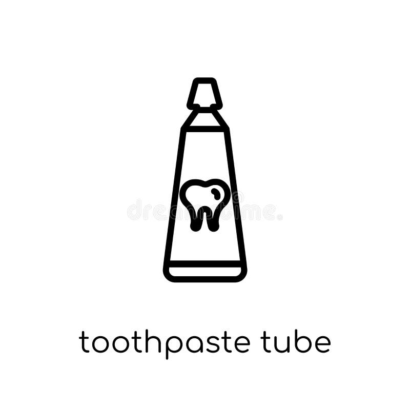 Het pictogram van de tandpastabuis stock illustratie Het pictogram van de tandpastabuis stock illustratie