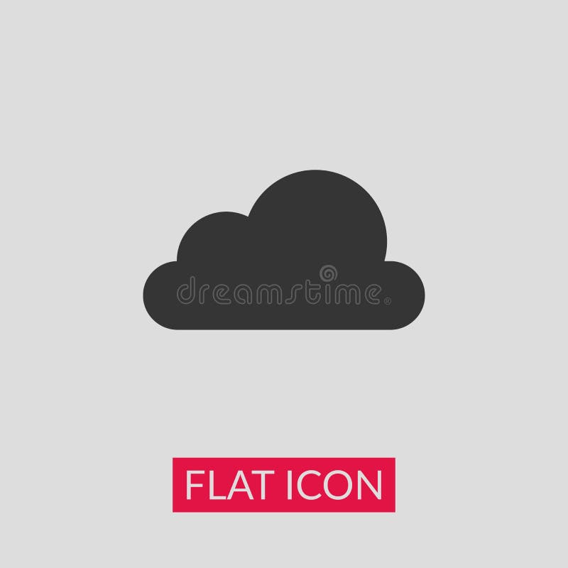 Het pictogram van de wolk royalty-vrije illustratie Het pictogram van de wolk royalty-vrije illustratie