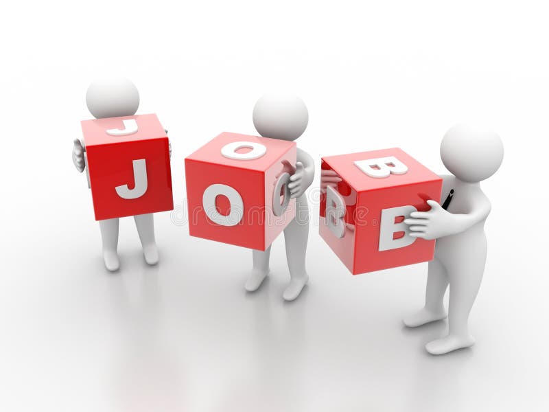 Icoon voor vacatures zoeken stock illustratie