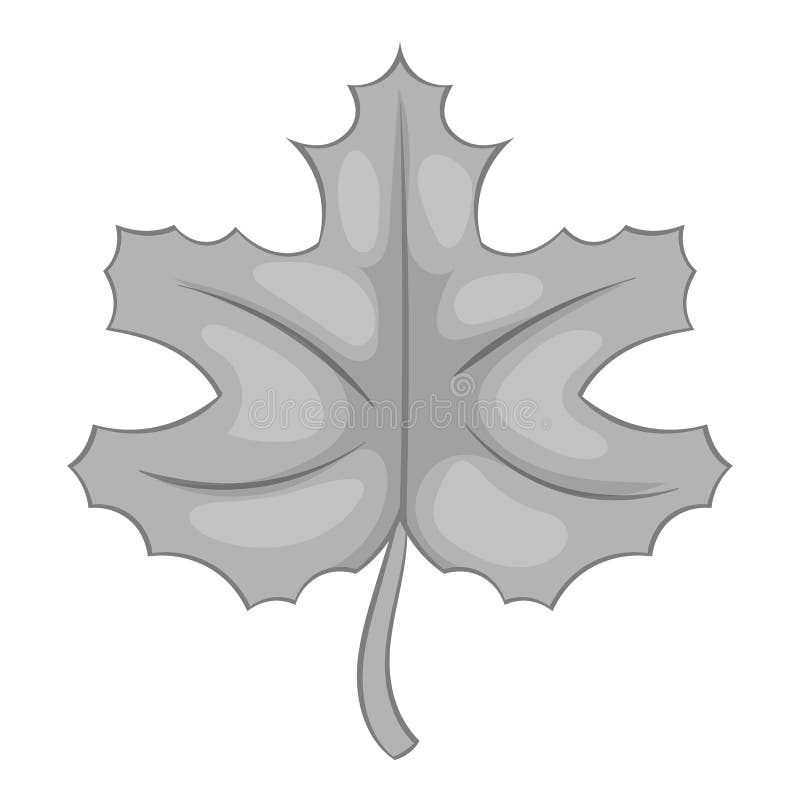 Het pictogram van het de herfstblad, zwarte zwart-wit stijl royalty-vrije illustratie Het pictogram van het de herfstblad, zwarte zwart-wit stijl royalty-vrije illustratie