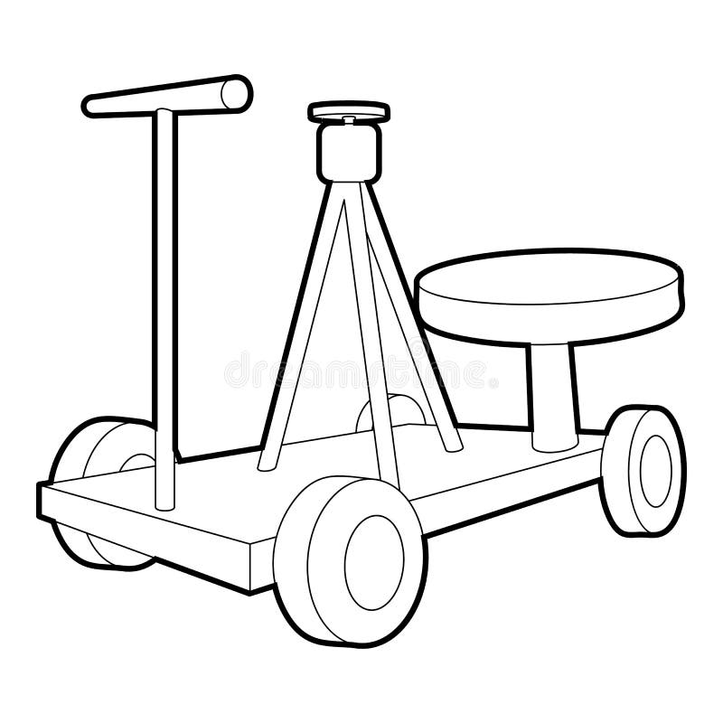 Het pictogram van het filmmateriaal, overzichtsstijl vector illustratie Het pictogram van het filmmateriaal, overzichtsstijl vector illustratie