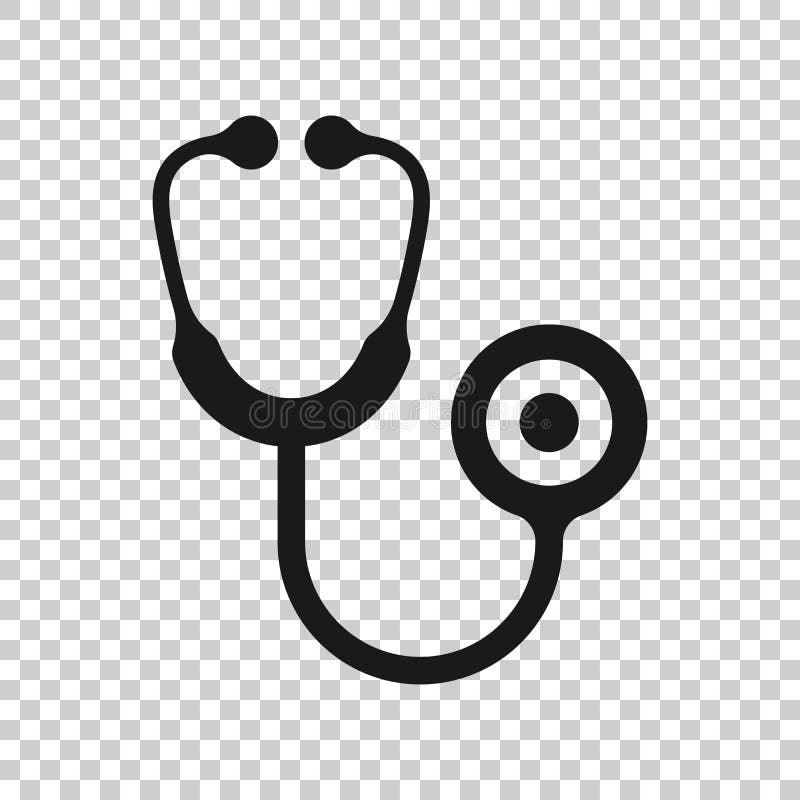 Het pictogram van het stethoscoopteken in transparante stijl Artsen medische vectorillustratie op ge?soleerde achtergrond Het zie vector illustratie Het pictogram van het stethoscoopteken in transparante stijl Artsen medische vectorillustratie op ge?soleerde achtergrond Het zie vector illustratie