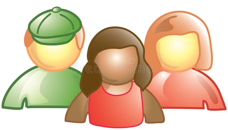 Stylized icon of a group of students &#x28;File 14 of 20 in this series&#x29;. Stylized icon of a group of students &#x28;File 14 of 20 in this series&#x29;