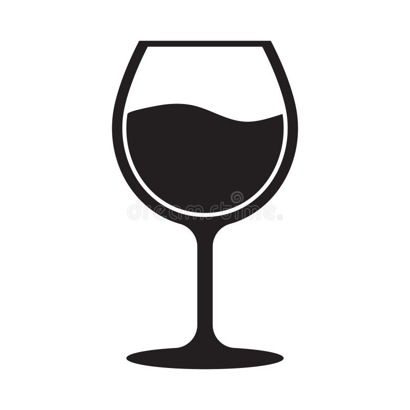 Het pictogram van het wijnglas