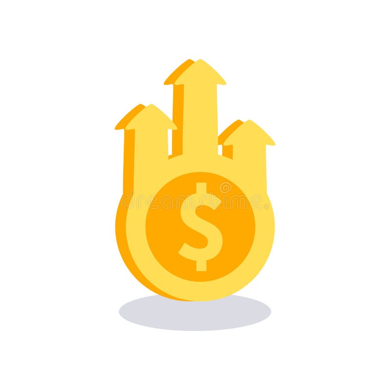 Het pictogram van het winstgeld Vector illustratie stock illustratie Het pictogram van het winstgeld Vector illustratie stock illustratie