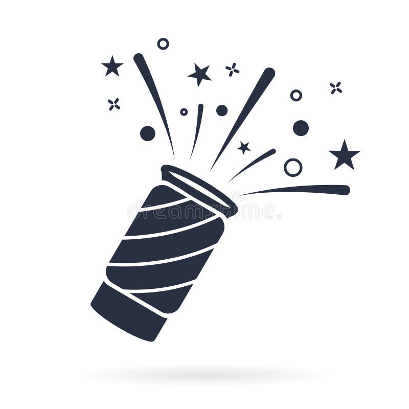 Het pictogram vector, gevuld vlak teken van de confettienpopcornpan, stevig die pictogram op wit wordt geïsoleerd Vieringssymbool vector illustratie Het pictogram vector, gevuld vlak teken van de confettienpopcornpan, stevig die pictogram op wit wordt geïsoleerd Vieringssymbool vector illustratie