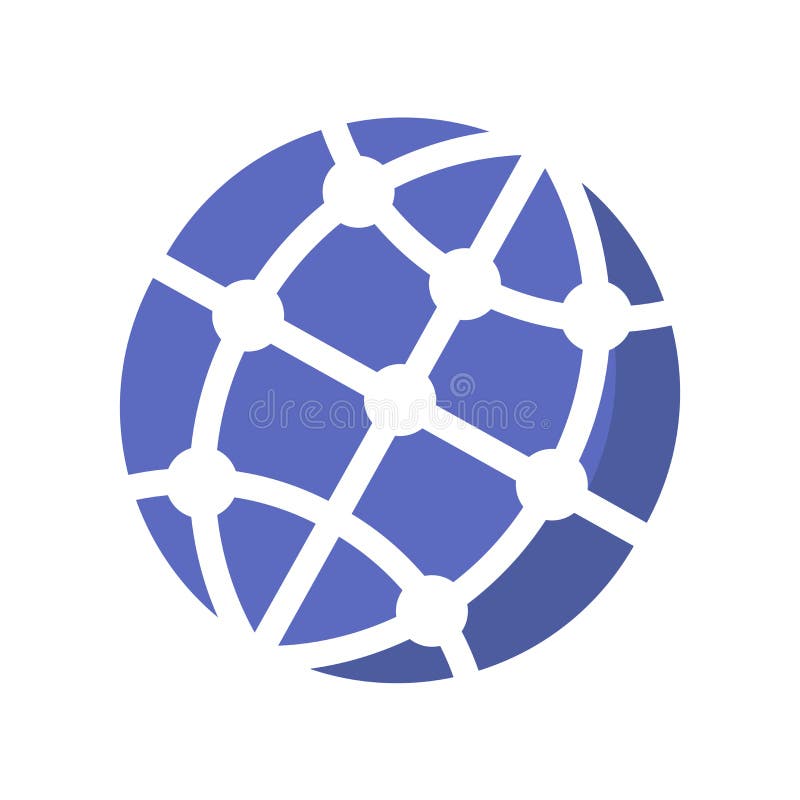 Het pictogram vectordieteken en symbool van de aardebol op witte achtergrond, het embleemconcept wordt geïsoleerd van de Aardebol vector illustratie Het pictogram vectordieteken en symbool van de aardebol op witte achtergrond, het embleemconcept wordt geïsoleerd van de Aardebol vector illustratie