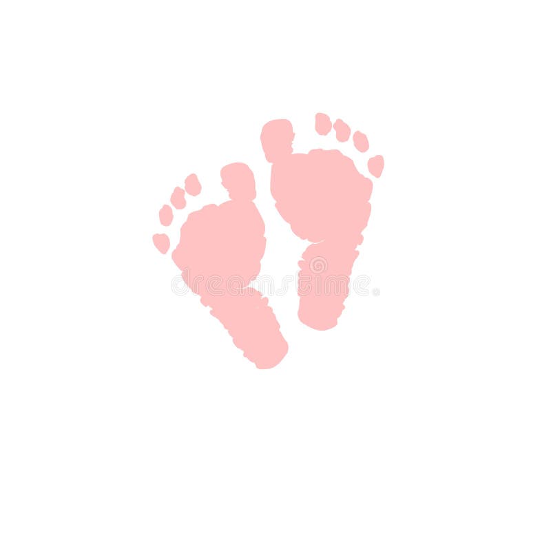 Het pictogram vectorillustratie van de babyvoet Zacht roze gekleurd geïsoleerd de voetenpictogram van het babymeisje stock illustratie Het pictogram vectorillustratie van de babyvoet Zacht roze gekleurd geïsoleerd de voetenpictogram van het babymeisje stock illustratie