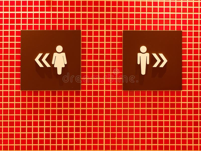 Het pictogrammannen van het toilettoilet vrouwen stock afbeeldingen Het pictogrammannen van het toilettoilet vrouwen stock afbeeldingen