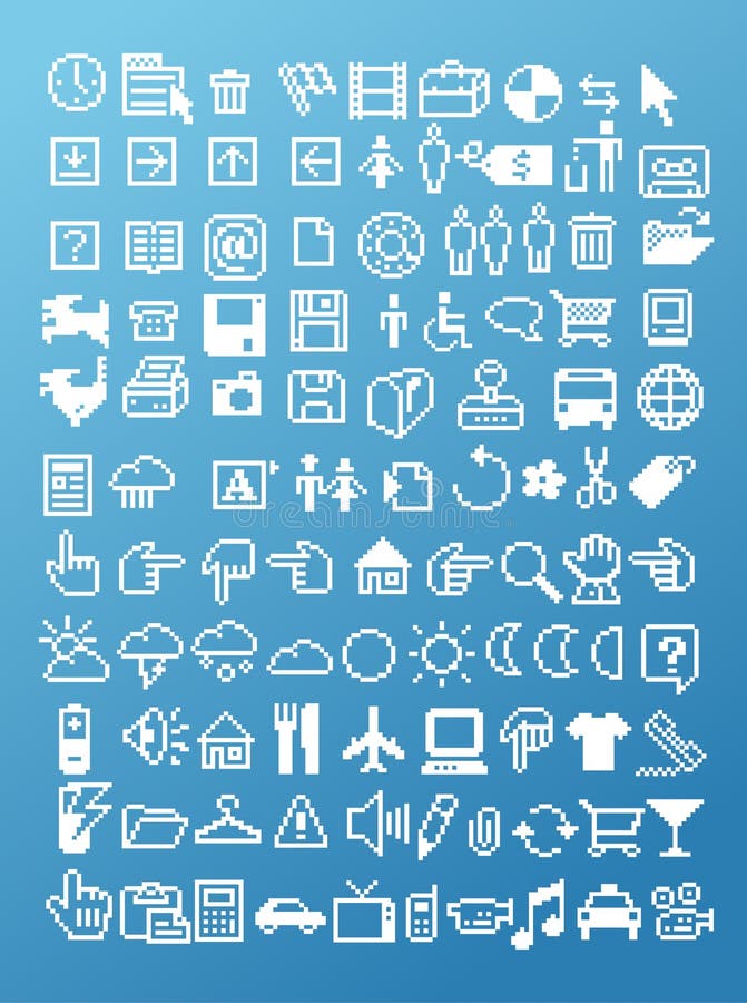 De reeks van het pixelpictogram De reeks van het pixelpictogram