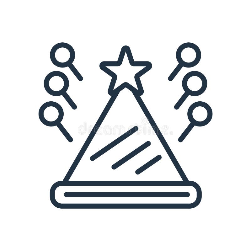 Het pictogramvector van de prethoed op witte achtergrond, het teken dat van de Prethoed wordt geïsoleerd royalty-vrije illustratie Het pictogramvector van de prethoed op witte achtergrond, het teken dat van de Prethoed wordt geïsoleerd royalty-vrije illustratie