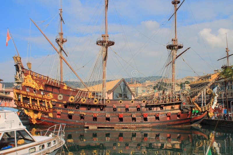 Het piraatschip stock fotografie Het piraatschip stock fotografie