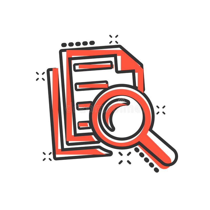 Het planpictogram van het nauwkeurig onderzoeksdocument in grappige stijl Pictogram van de het beeldverhaalillustratie van de ove vector illustratie Het planpictogram van het nauwkeurig onderzoeksdocument in grappige stijl Pictogram van de het beeldverhaalillustratie van de ove vector illustratie