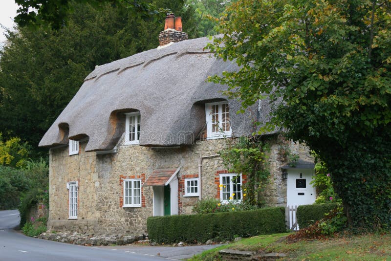 English village country cottage. English village country cottage
