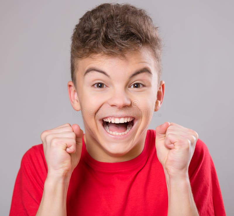 Portret van een tienerjongen royalty-vrije stock afbeeldingen