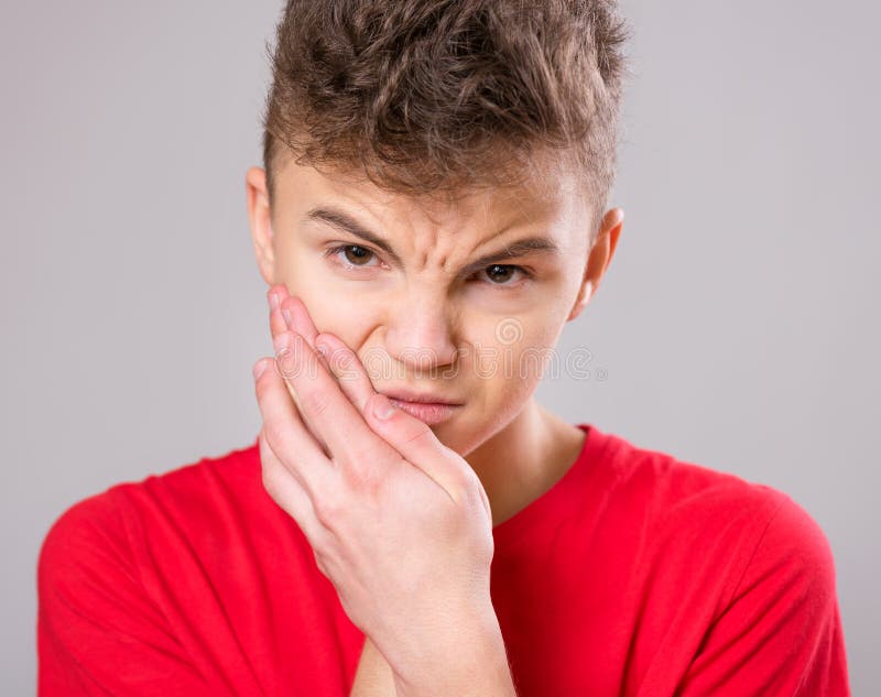 Portret van een tienerjongen stock fotografie