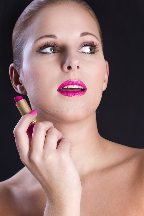 Het portret van de schoonheid van jonge vrouw. royalty-vrije stock fotografie