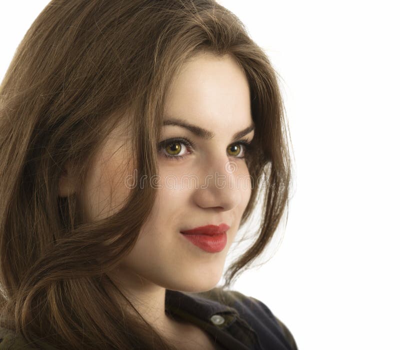 Het portret van de schoonheidsvrouw van tienermeisje het mooie vrolijke genieten van w stock foto's Het portret van de schoonheidsvrouw van tienermeisje het mooie vrolijke genieten van w stock foto's