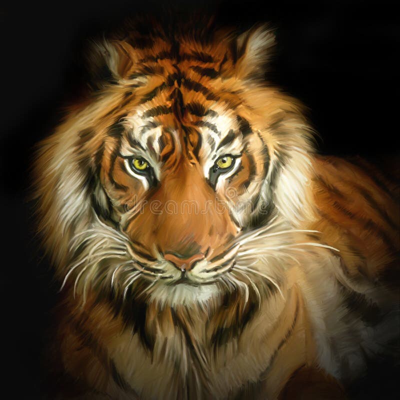 Het portret van de tijger