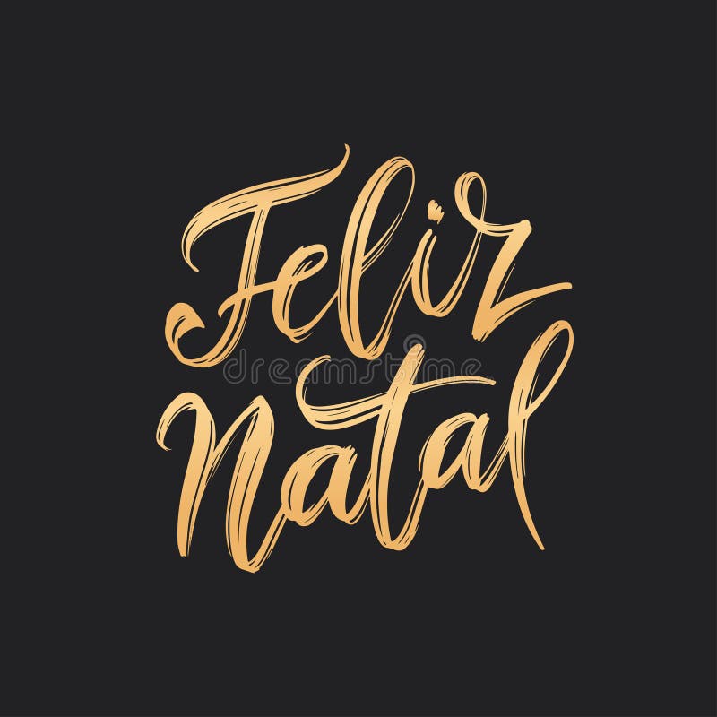 Het Portugese Vrolijke Kerstmis van Feliz Natal van letters voorzien Vector illustratie vector illustratie Het Portugese Vrolijke Kerstmis van Feliz Natal van letters voorzien Vector illustratie vector illustratie