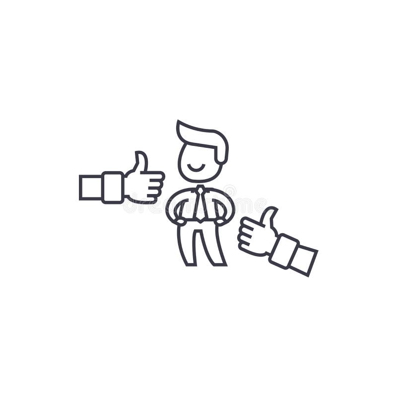 Het positief koppelt vectorlijnpictogram, teken, illustratie op achtergrond, editable slagen terug vector illustratie Het positief koppelt vectorlijnpictogram, teken, illustratie op achtergrond, editable slagen terug vector illustratie