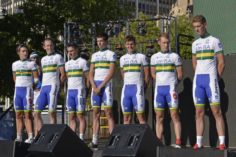 Het Professionele Cirkelende Team van UniSA royalty-vrije stock afbeeldingen Het Professionele Cirkelende Team van UniSA royalty-vrije stock afbeeldingen