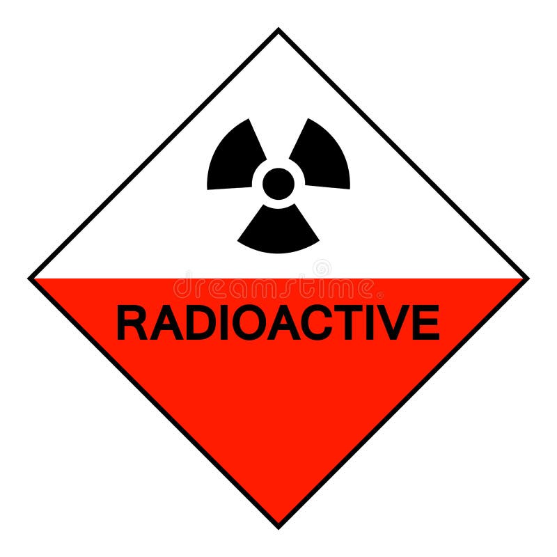 Het radioactieve Symboolteken isoleert op Witte Achtergrond, Vectorillustratie EPS 10 royalty-vrije illustratie Het radioactieve Symboolteken isoleert op Witte Achtergrond, Vectorillustratie EPS 10 royalty-vrije illustratie