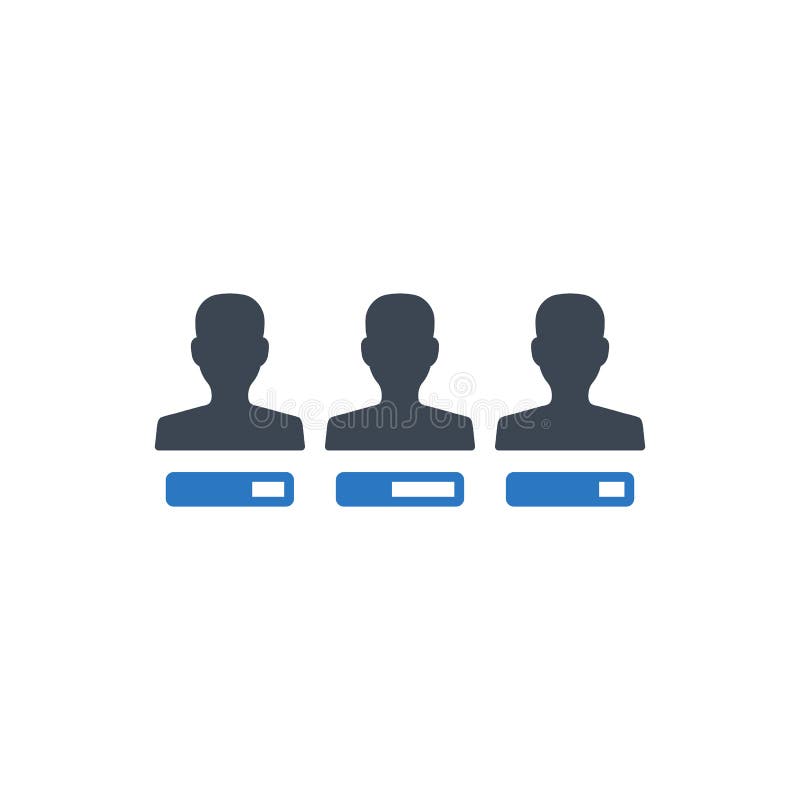 Het rapportpictogram van werknemersprestaties stock illustratie Het rapportpictogram van werknemersprestaties stock illustratie