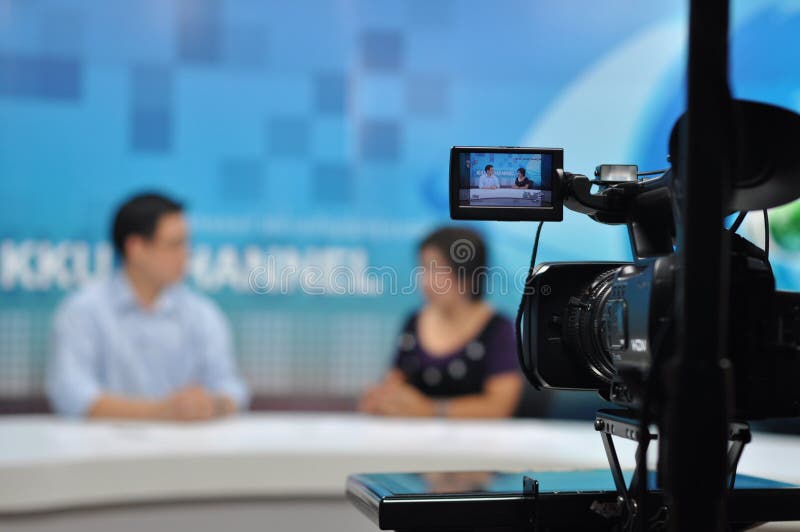 Het registreren toont in TV stock afbeelding Het registreren toont in TV stock afbeelding