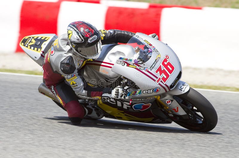 Het rennen van Mika Kallio stock fotografie Het rennen van Mika Kallio stock fotografie