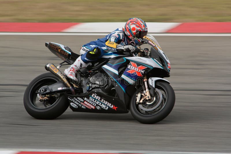 Het Rennen van Suzuki gsx-r 1000 K9 Superbike stock fotografie Het Rennen van Suzuki gsx-r 1000 K9 Superbike stock fotografie