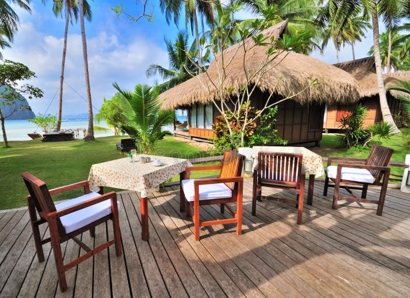 Seaview Restaurant royalty-vrije stock afbeelding