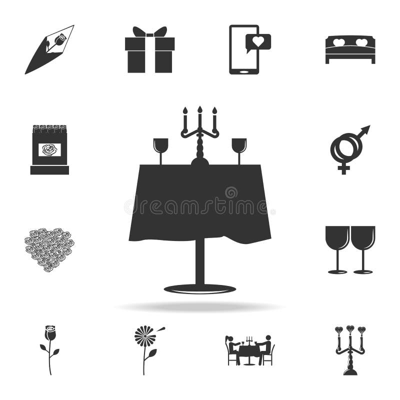 het rimantic pictogram van de restaurantlijst Gedetailleerde reeks tekens en elementen van liefdepictogrammen Het grafische ontwe vector illustratie het rimantic pictogram van de restaurantlijst Gedetailleerde reeks tekens en elementen van liefdepictogrammen Het grafische ontwe vector illustratie