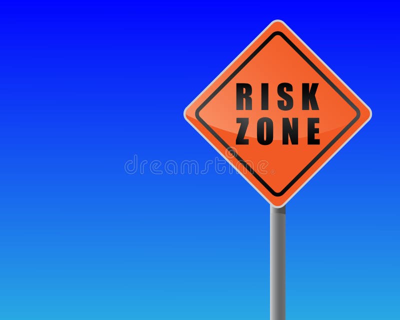 Het risicostreek van Roadsign. vector illustratie Het risicostreek van Roadsign. vector illustratie