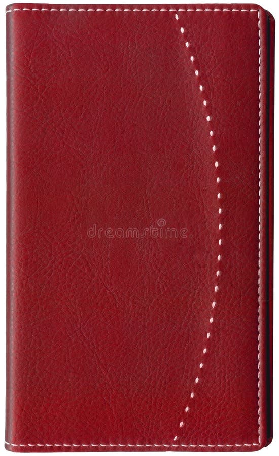 Het rode boek van het leermemorandum dat op wit wordt geïsoleerdr royalty-vrije stock foto Het rode boek van het leermemorandum dat op wit wordt geïsoleerdr royalty-vrije stock foto