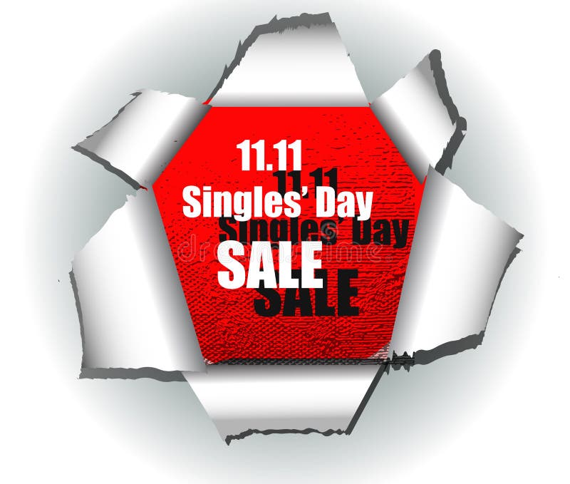 Abstract logo for a singles day sale 1111 vector EPS10. Abstract logo for a singles day sale 1111 vector EPS10