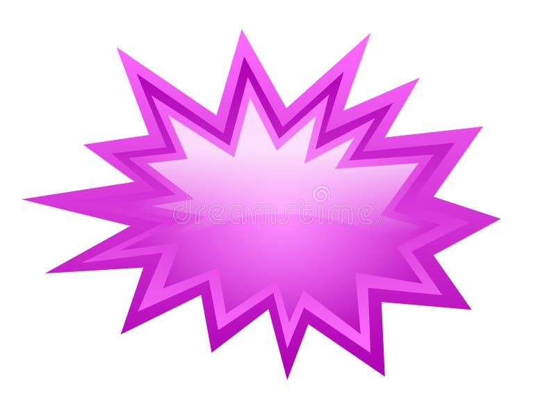 Het roze barstte vectorpictogram stock illustratie