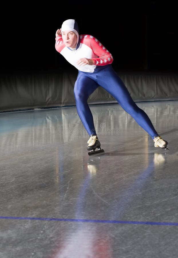 Het Schaatsen van de snelheid stock afbeeldingen Het Schaatsen van de snelheid stock afbeeldingen