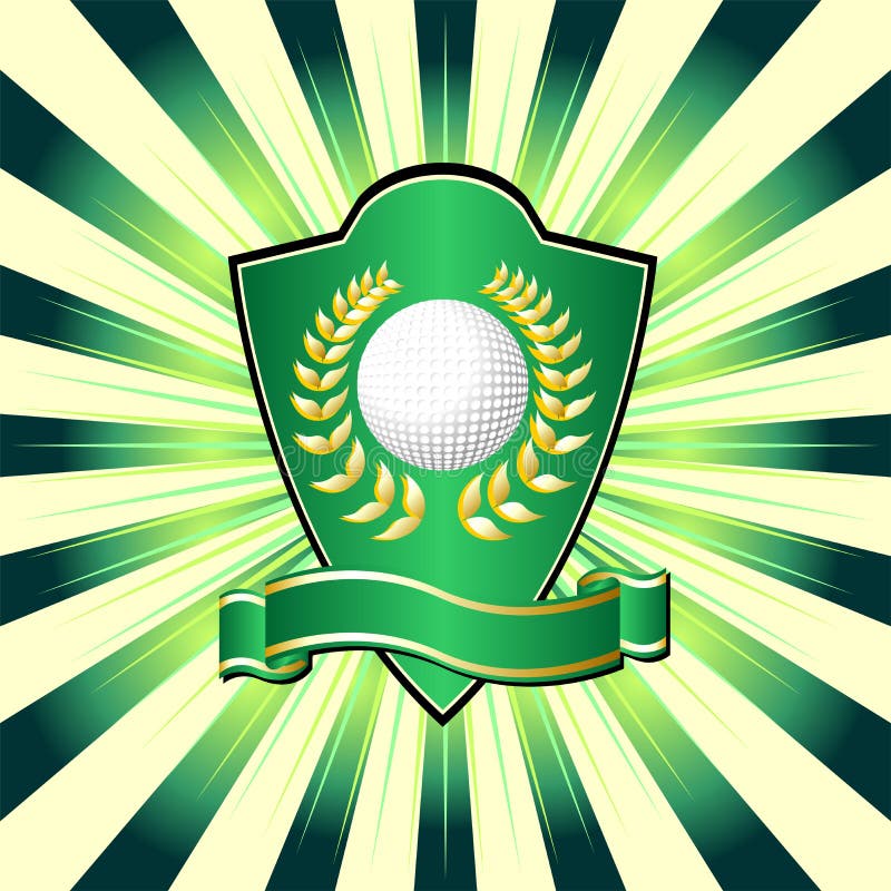 Het schild van het golf vector illustratie Het schild van het golf vector illustratie