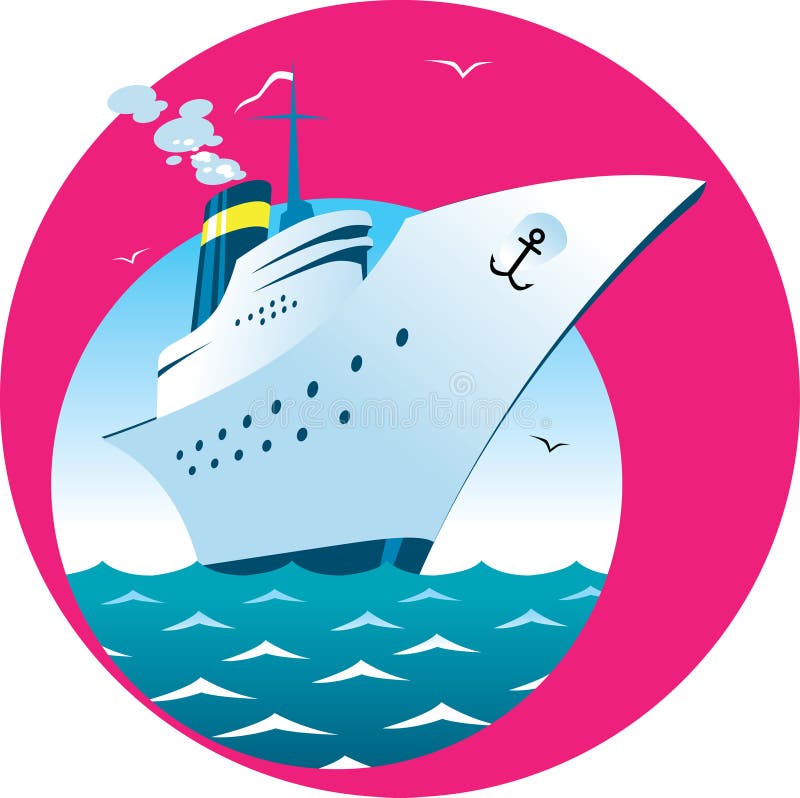 Het schip van de cruise vector illustratie Het schip van de cruise vector illustratie