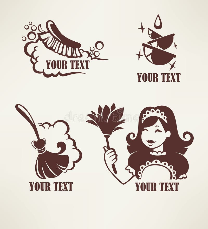 Het schoonmaken inzameling royalty-vrije illustratie Het schoonmaken inzameling royalty-vrije illustratie