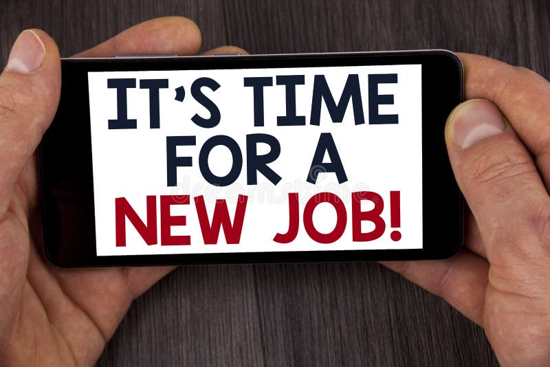 Het schrijven de nota die het is Tijd voor Nieuw Job Motivational Call tonen Zaken foto de demonstratie geplakt niet in oude het royalty-vrije stock afbeeldingen Het schrijven de nota die het is Tijd voor Nieuw Job Motivational Call tonen Zaken foto de demonstratie geplakt niet in oude het royalty-vrije stock afbeeldingen