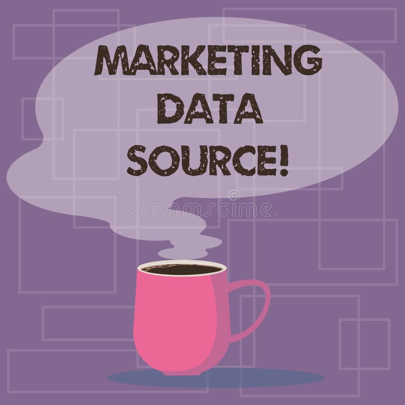 Het schrijven nota die Marketing Gegevensbron tonen De opstelling van de bedrijfsfoto demonstratieverbinding aan een database van stock illustratie Het schrijven nota die Marketing Gegevensbron tonen De opstelling van de bedrijfsfoto demonstratieverbinding aan een database van stock illustratie